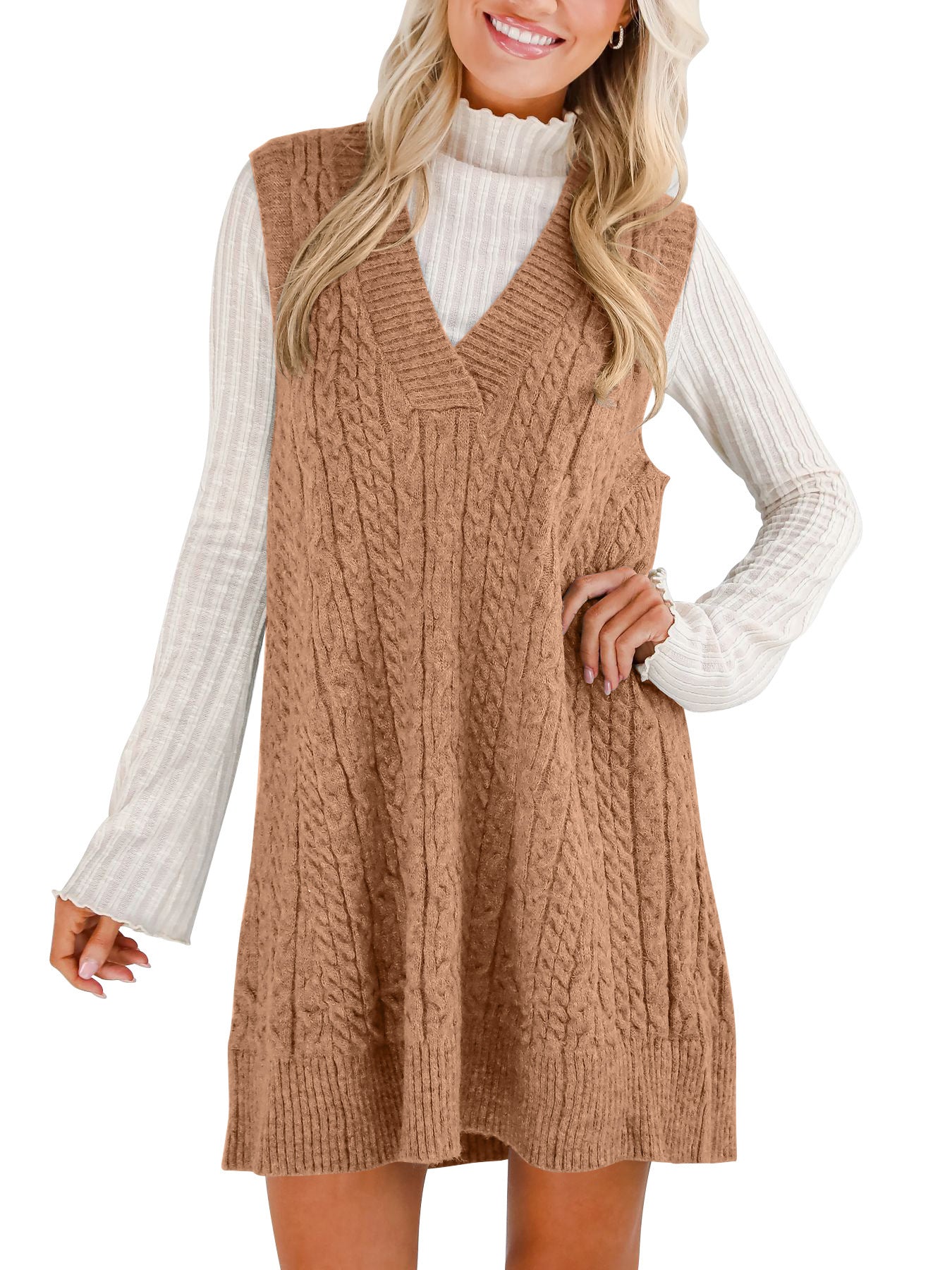 Women's Casual Sweater Suspender Skirt