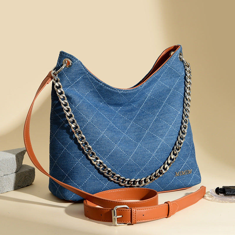 Chain Shopping Large Capacity One Shoulder Tote Bag