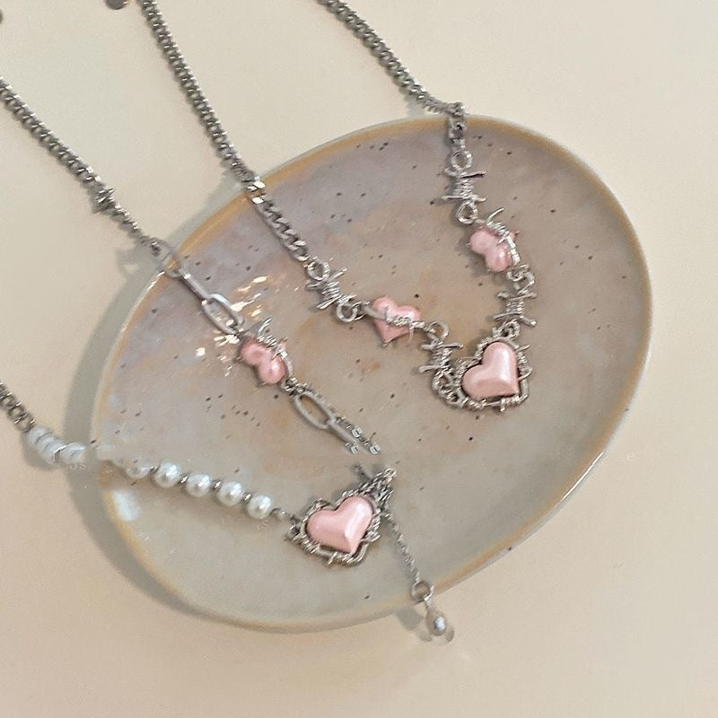 Sweet Cool Thorn Heart Necklace For Women