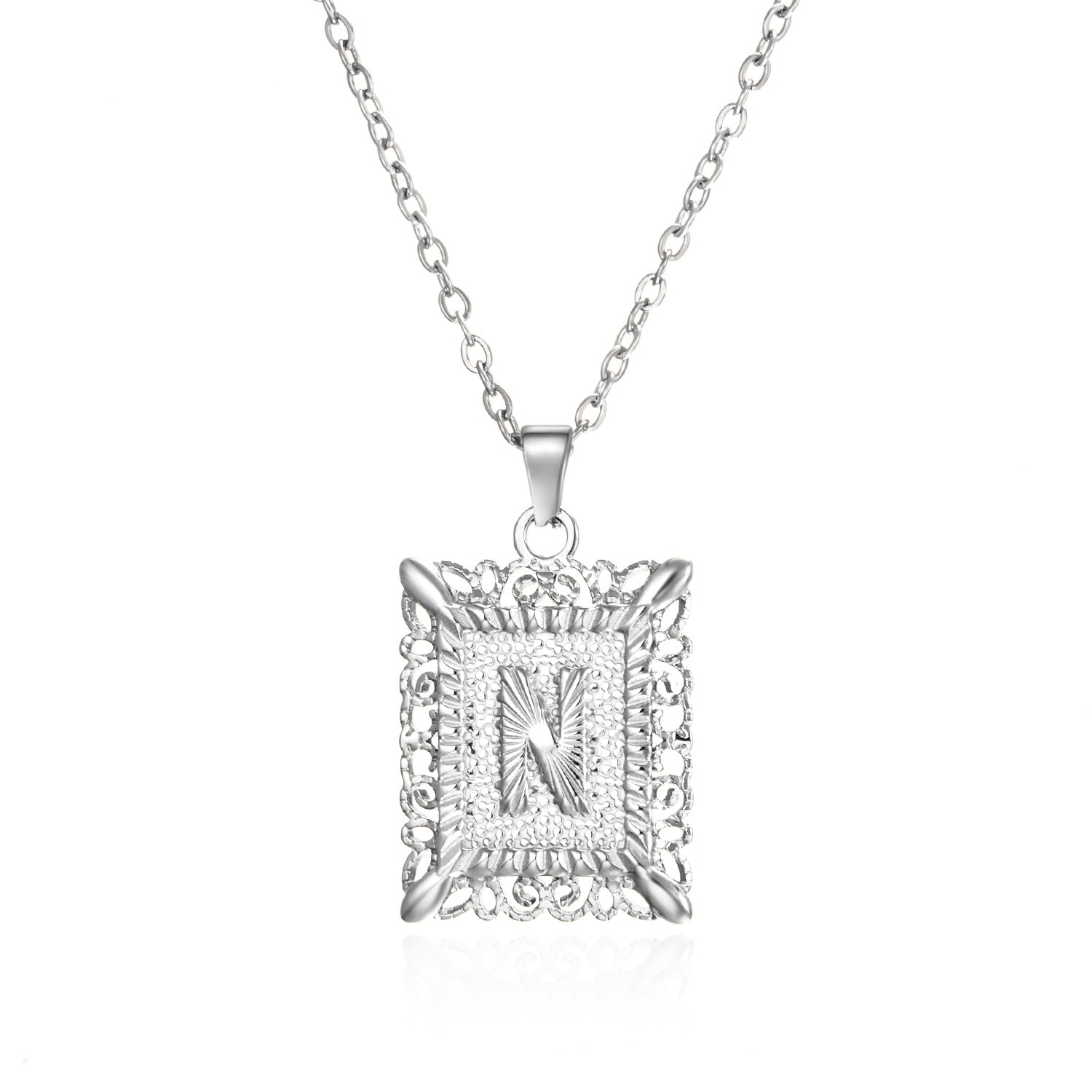 Stainless Steel Initial Letter Necklace For Women Men Gold Color 26 Alphabet Clavicle Chain Choker Birthday Party Jewelry Gifts
