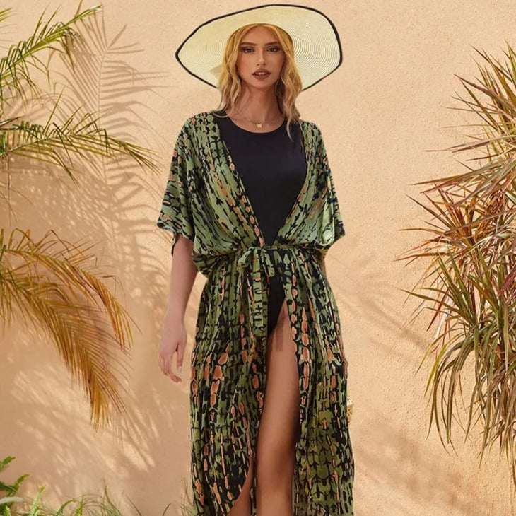 Casual, Beach Cover Up (Army Green) - Lena™ - Lena