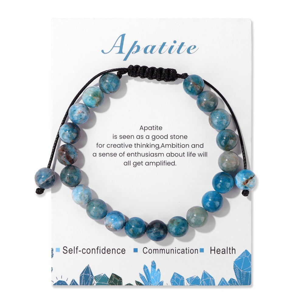 Men's Natural Stone Woven Bracelet