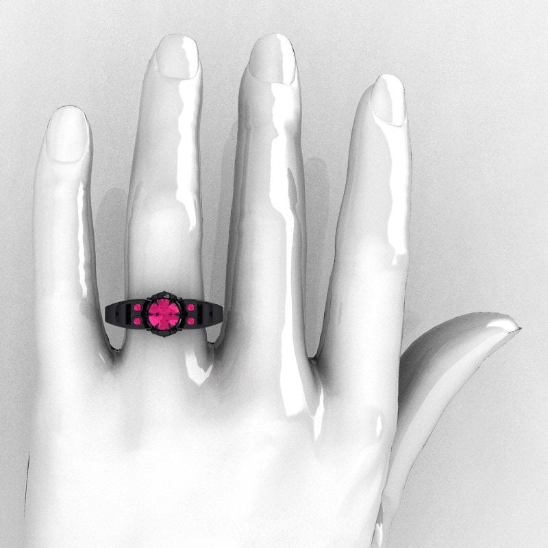 New Style Skull Ring Ruby Ring Style Accessories