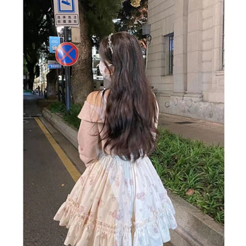 Bow Sweet Girl Floral Dress Women