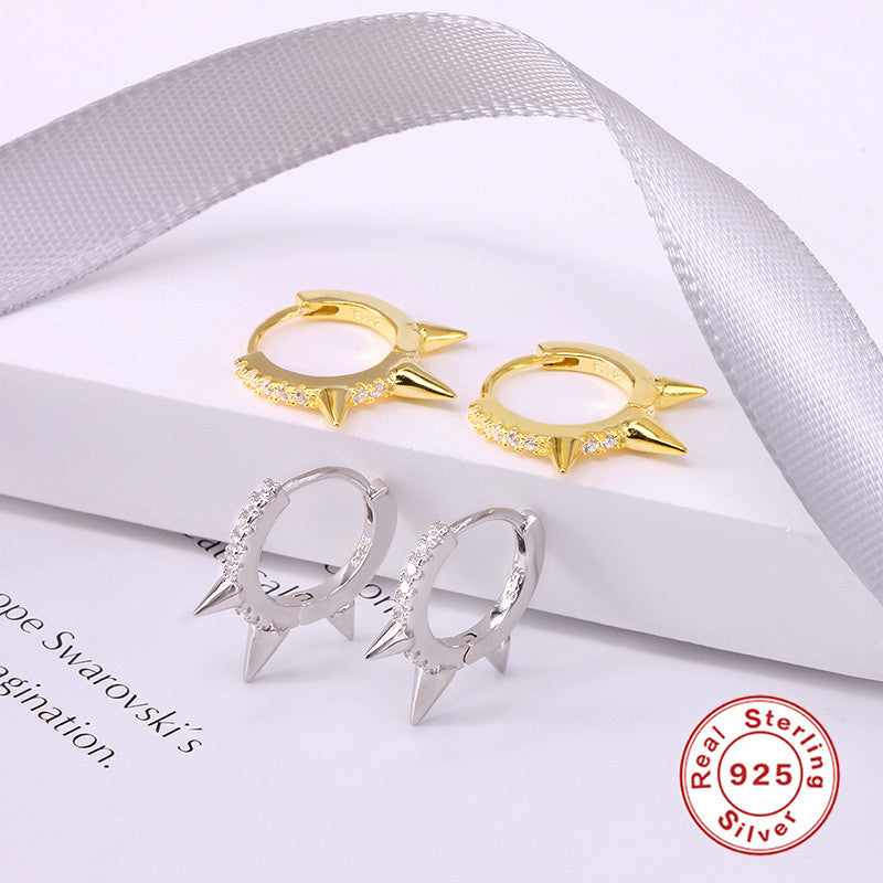 Punk Style Geometric Diamond Trendy Earrings