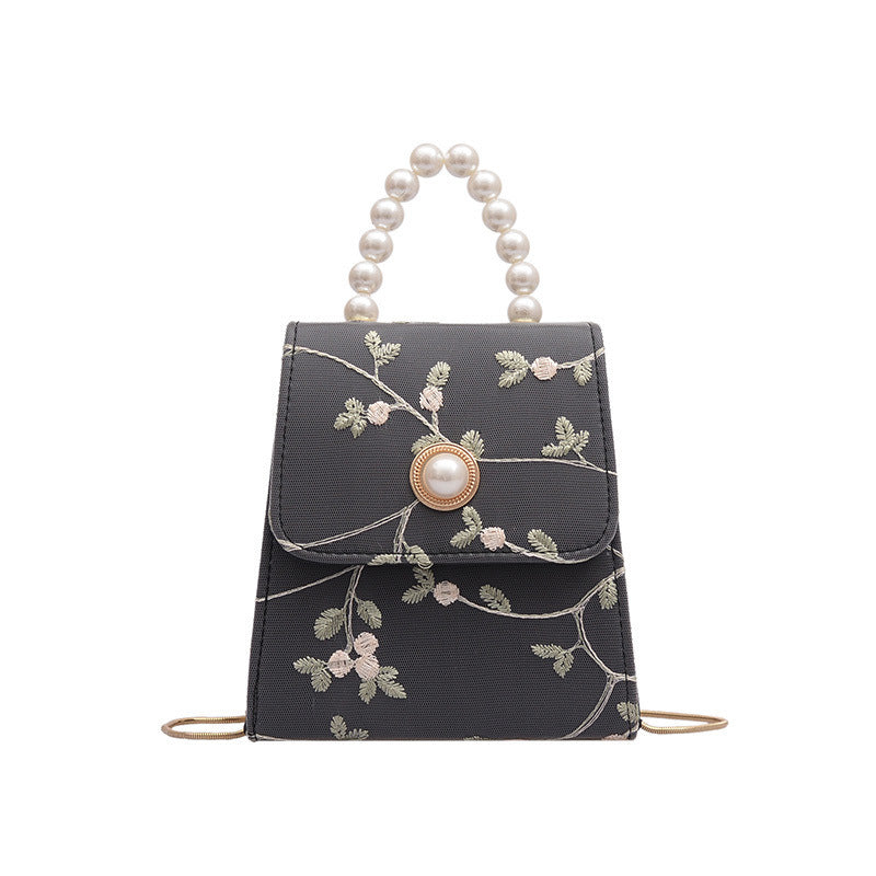 Embroidered crossbody bag