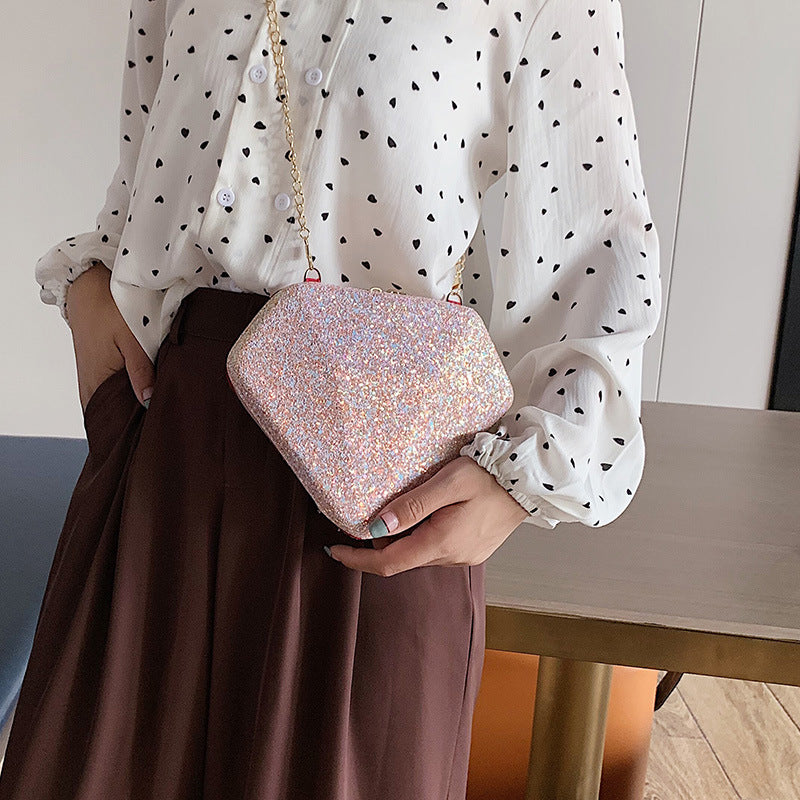 Women's One Shoulder Crossbody Sequined Diamond Bag