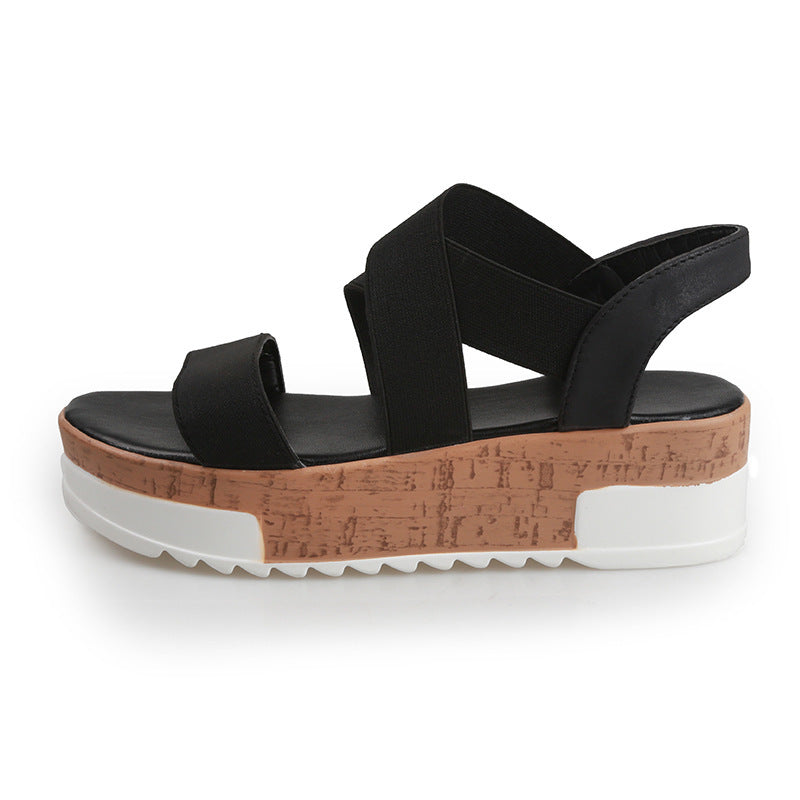 Wedge Heel Roman Tide Shoes Women's Shoes Plus Size