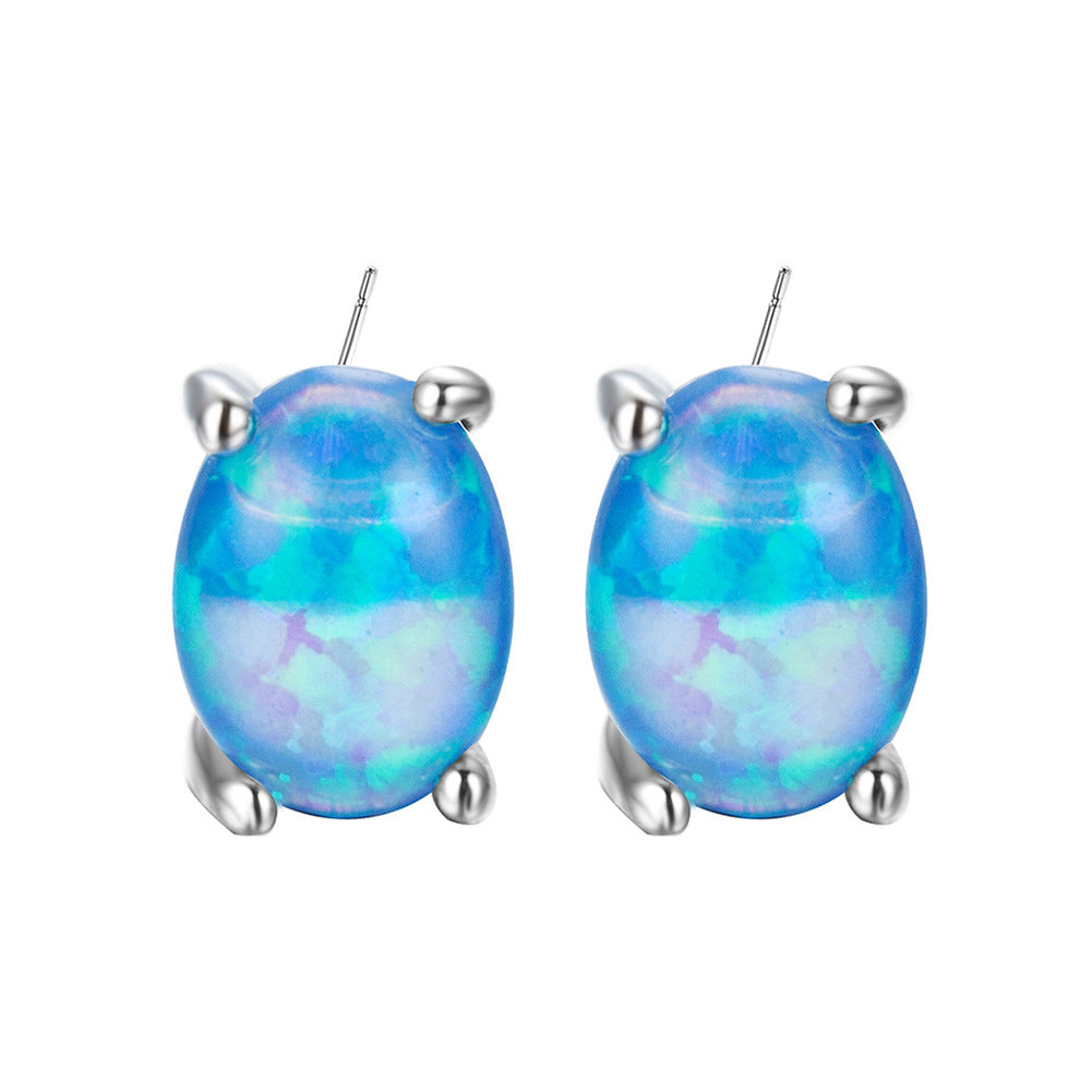 Opal Earrings Earrings With Zircon