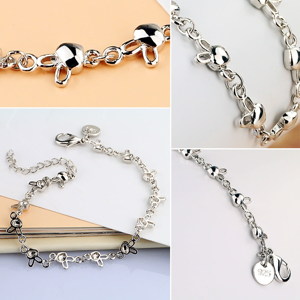 Platinum-plated Girls Simple And Cold Wind Bracelets Rabbit Bracelet All-match