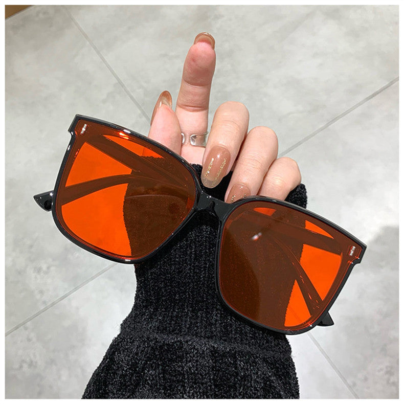 New Glasses Men And Women Sunglasses Black Frame Sunglasses - Lena