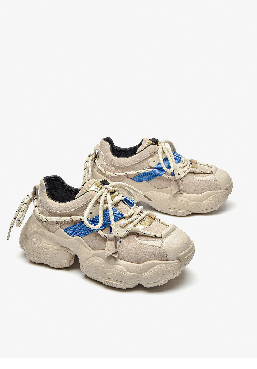 All-Match Casual Sports Shoes Women'S Thick-Soled Increase Korean Version Of Old Shoes Students Wenzhou Wholesale Lace Tide