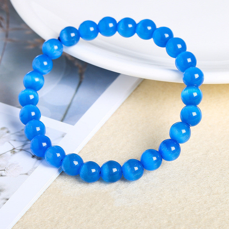 Opal Bracelet Simple Single Circle Diy Jade Bracelet Unisex