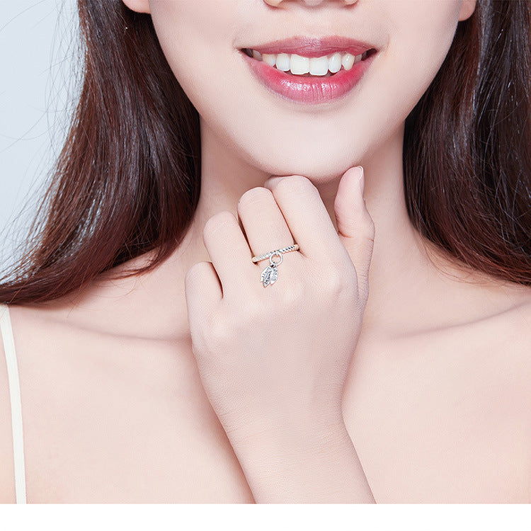 Adjustable Letter English  Ring Women