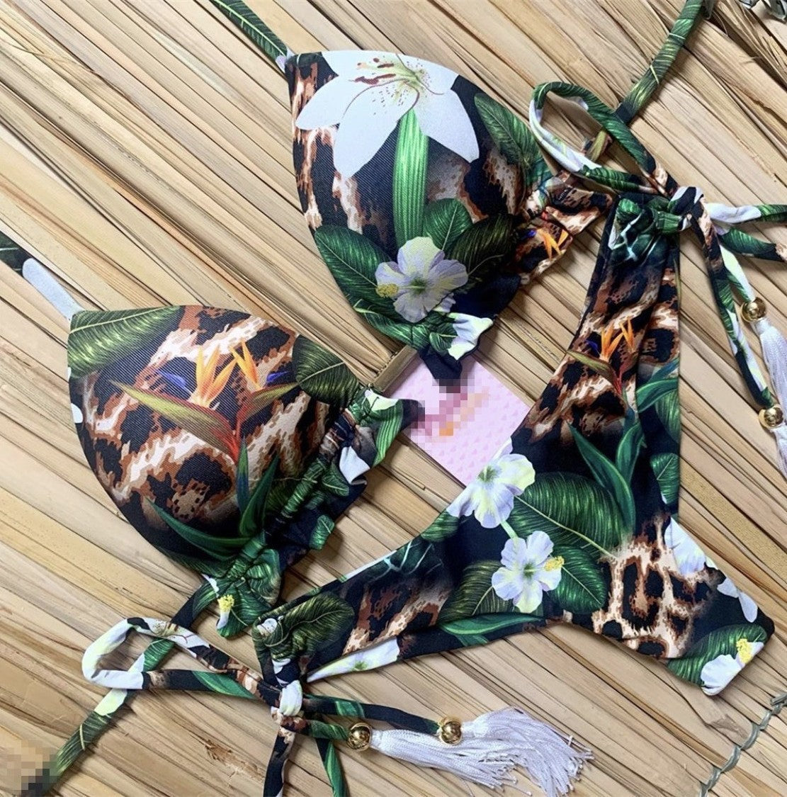 Swimwear Floral Retro Bikini New Sexy Swimwear - Lena