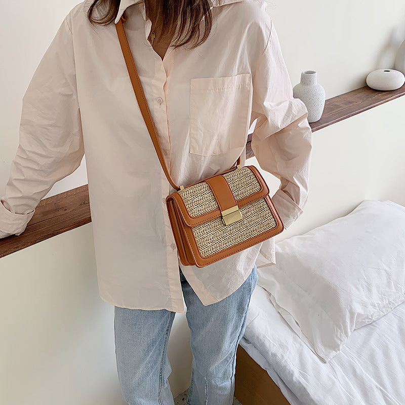 Crossbody woven bag
