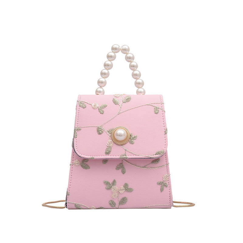 Embroidered crossbody bag