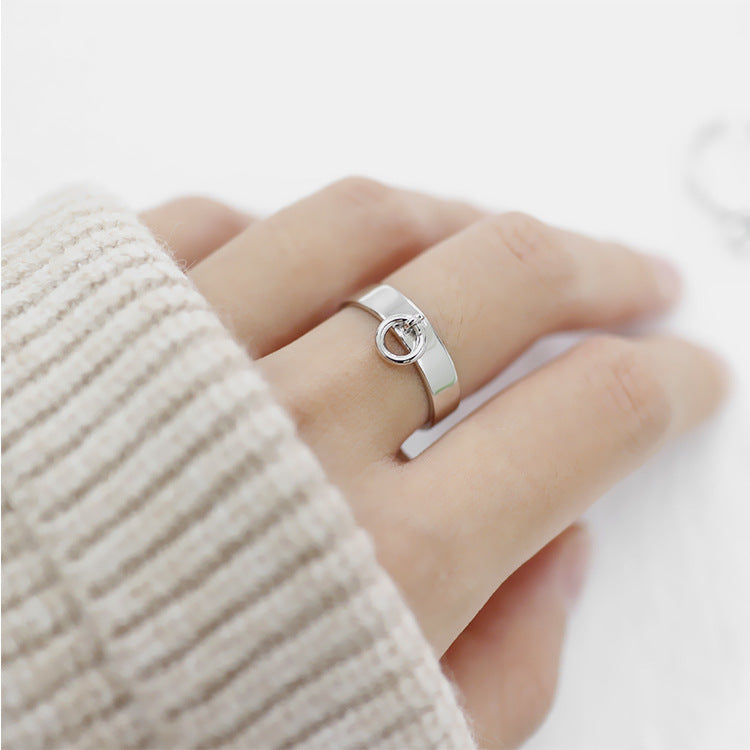 Minimalist design hollow hollow small ring