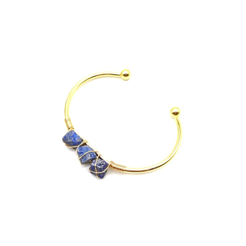 Natural Raw Gemstone Crystal Winding Handmade Braided Bracelets