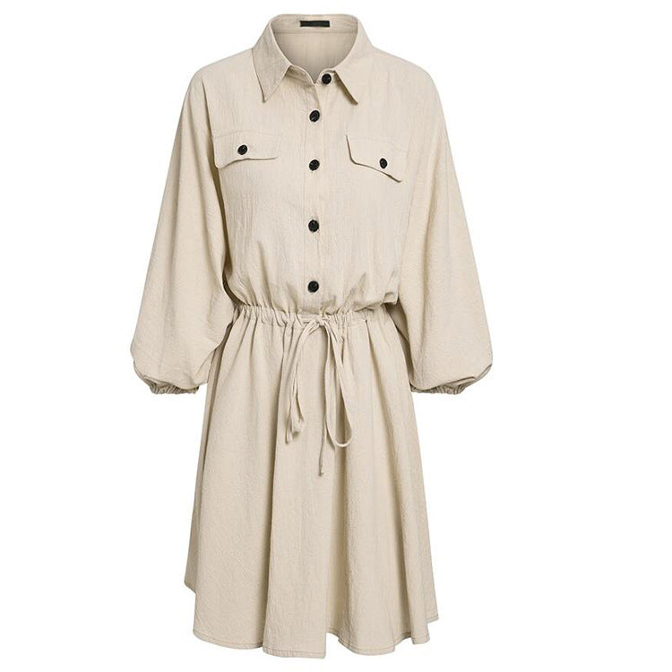 Cotton and linen dress