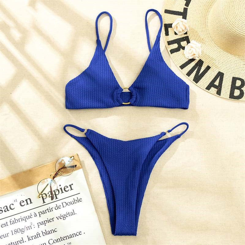 European And American Style Lns Solid Color Swimsuit - Lena