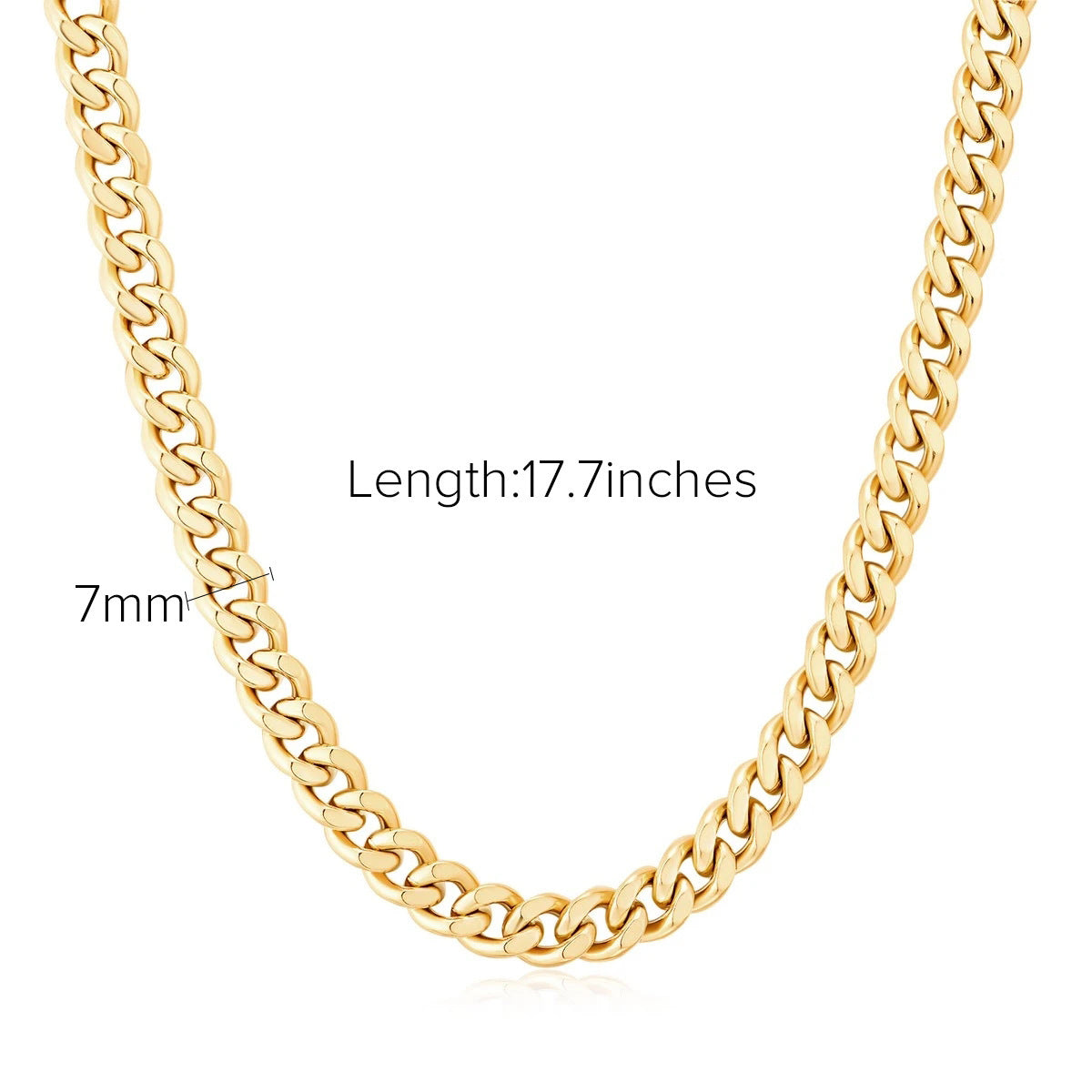 Chunky Necklace Double Snake Chain Necklace