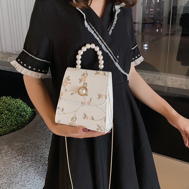 Embroidered crossbody bag