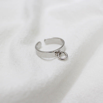 Minimalist design hollow hollow small ring