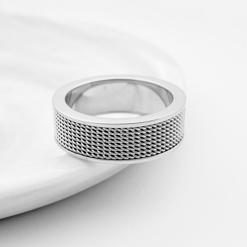 Hot Fashion Trend Stainless Steel Mesh Face Rings