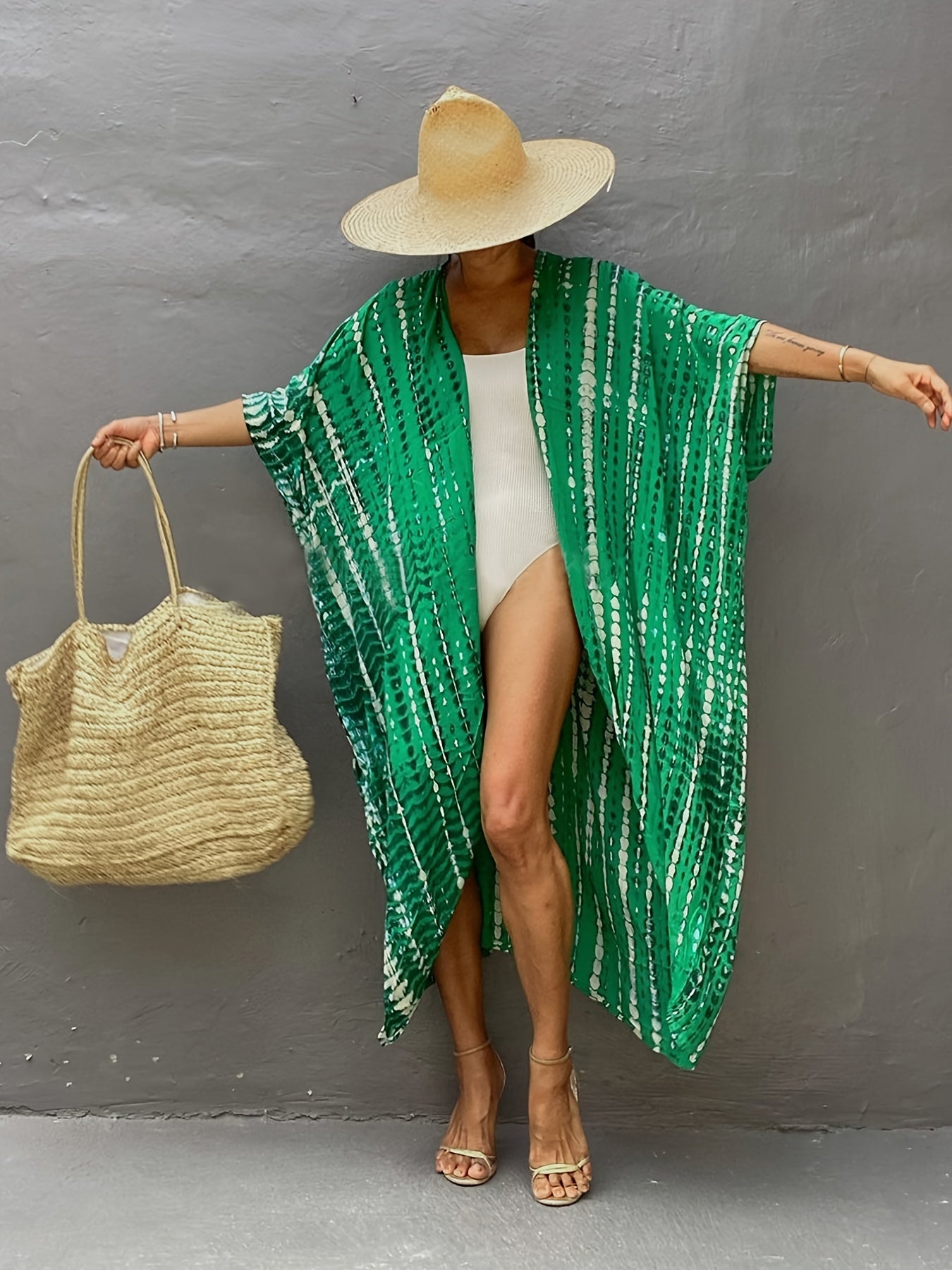 Casual, Beach Cover Up (Green) - Lena™ - Lena