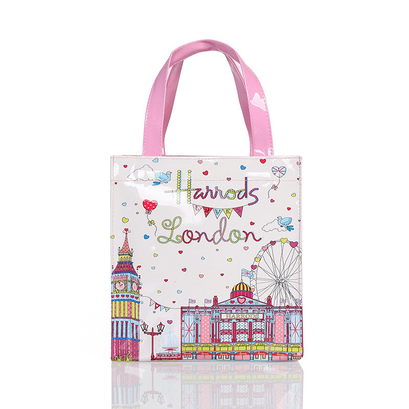 Letter printed handbag