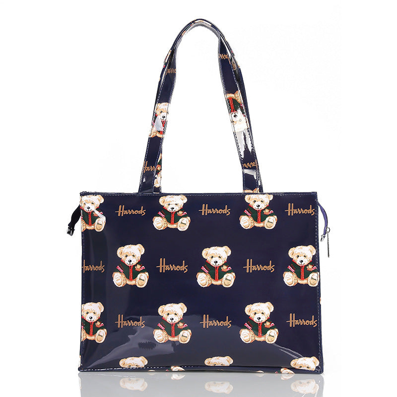 Letter printed handbag