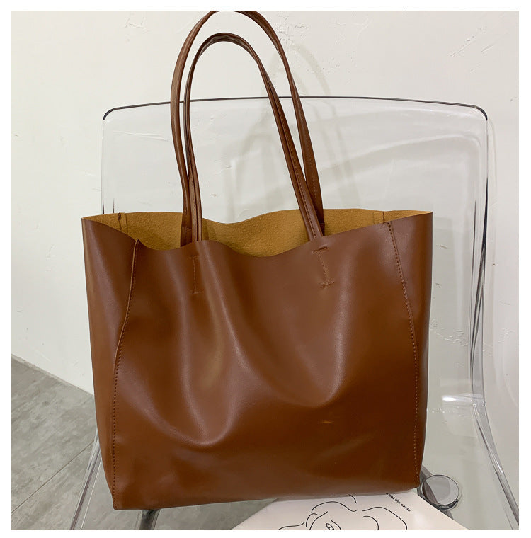 Simple large capacity commuter tote bagTide big bag