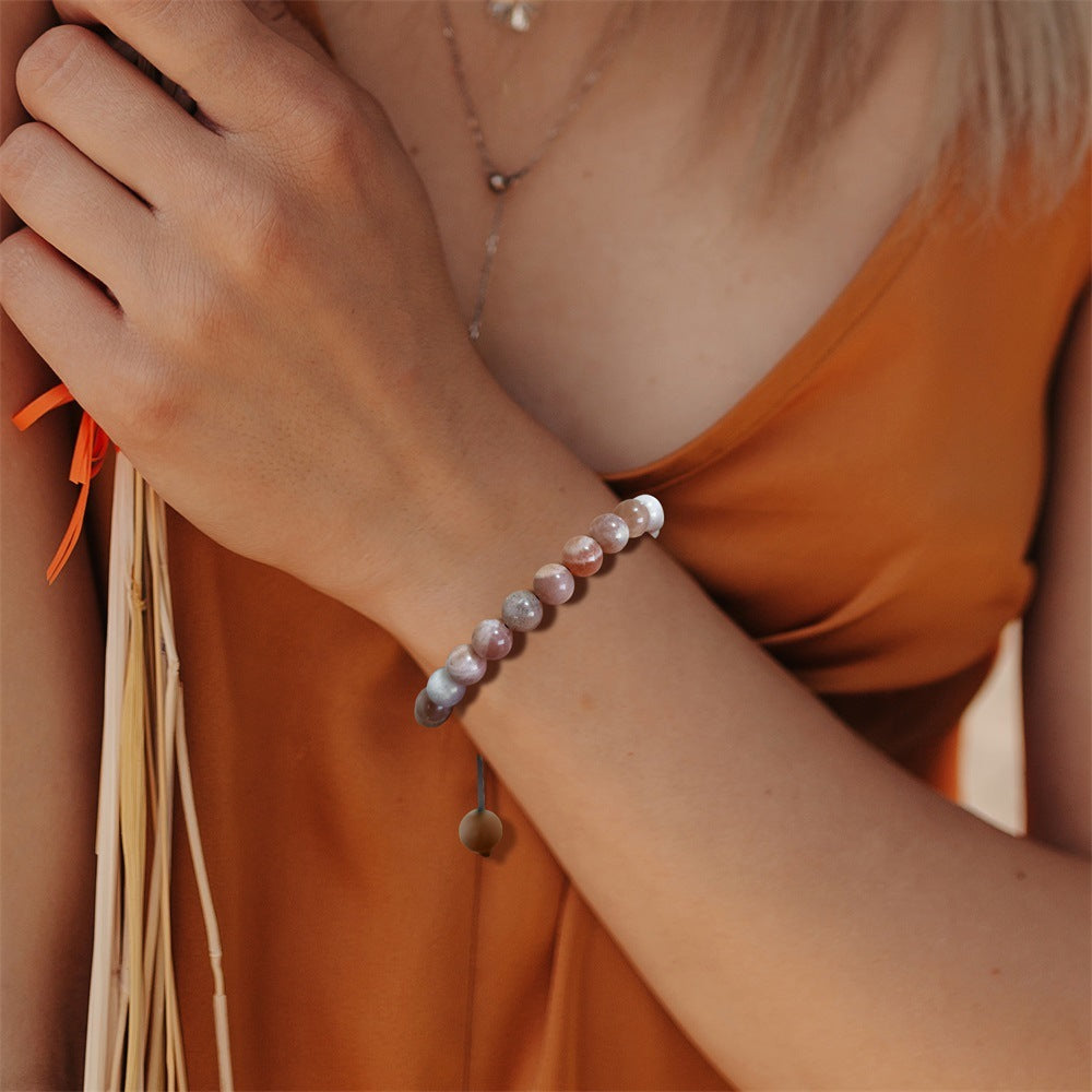 Men's Natural Stone Woven Bracelet