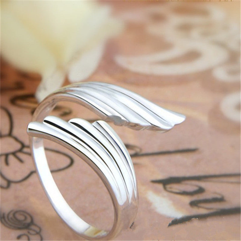 Angel wings lady index finger
