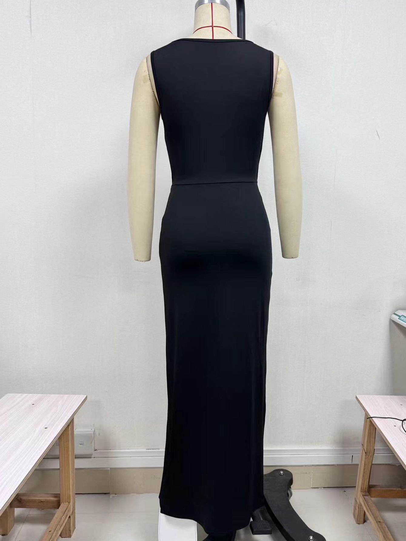 Women's Dark Punk Hollow Corns Lace Up Dress