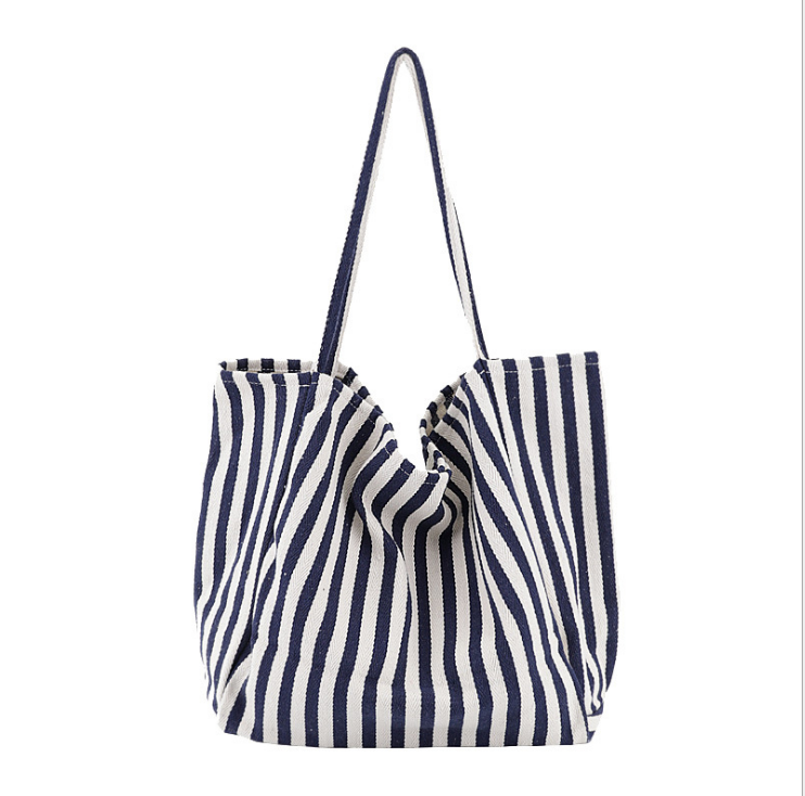 Casual, shopping, beach tote bag (Fine Blue) - Lena