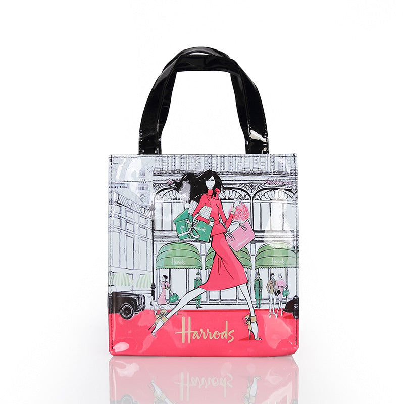 Letter printed handbag
