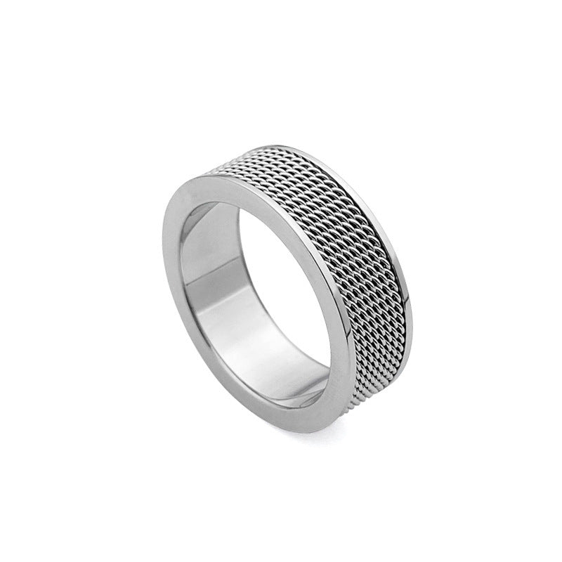 Hot Fashion Trend Stainless Steel Mesh Face Rings