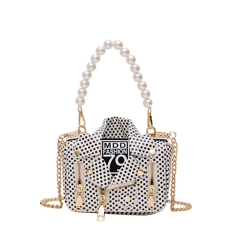 Clothes pearl handbag