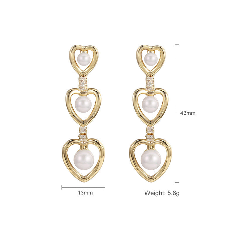 Fashion Niche Temperament Earrings Net Red Earrings Irregular Earrings