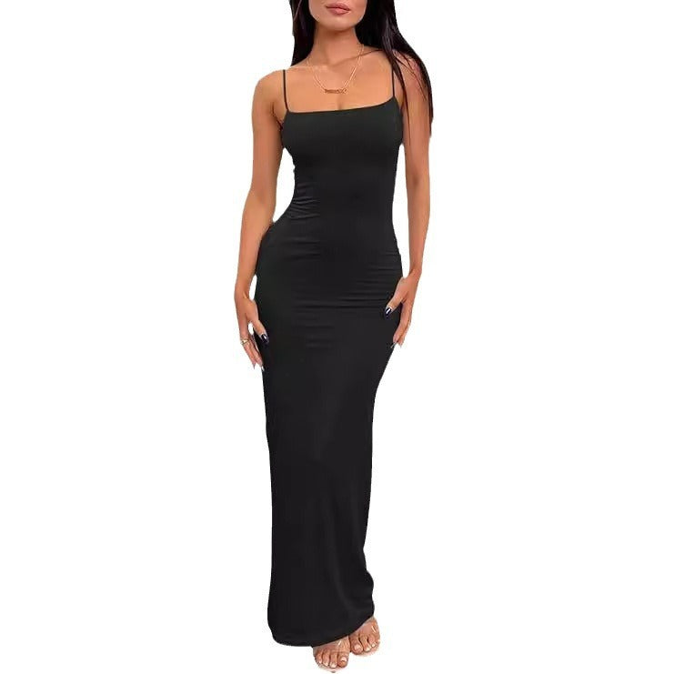 Backless Slim Fit Sheath Dress Women