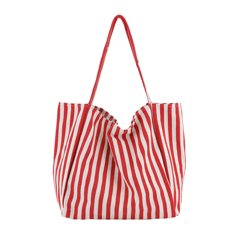 Casual, shopping, beach tote bag (Fine Red) - Lena