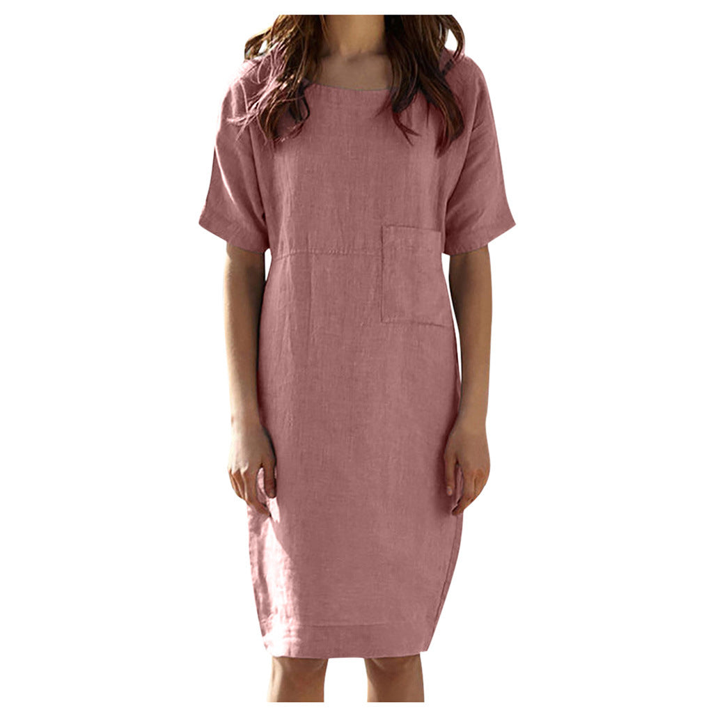 Cotton and linen dress