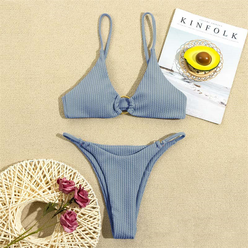 European And American Style Lns Solid Color Swimsuit - Lena