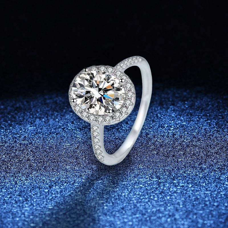 Big Diamond Moissanite Ring Women