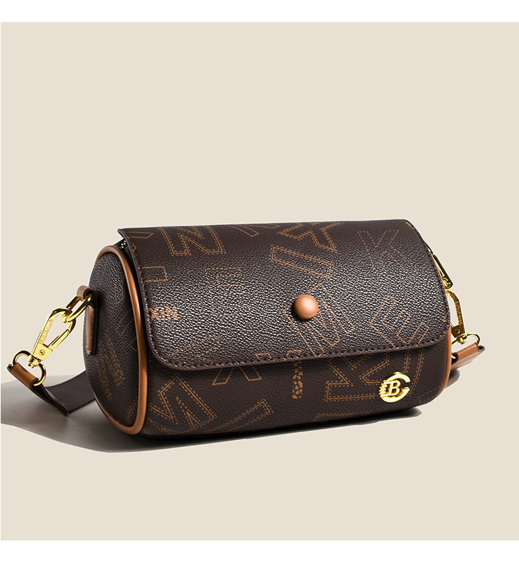 Retro Printed Double-sided Small Women's Fashion All-match Shoulder Messenger Bag
