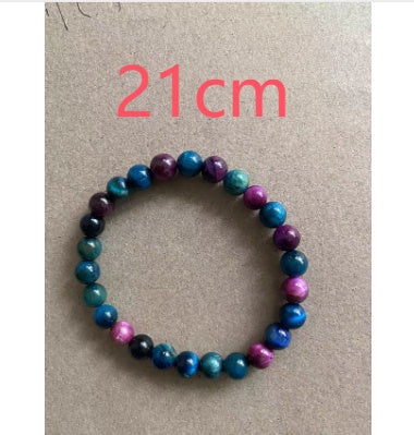 Natural Stone Color Scattered Beads 8mm Bead Bracelets
