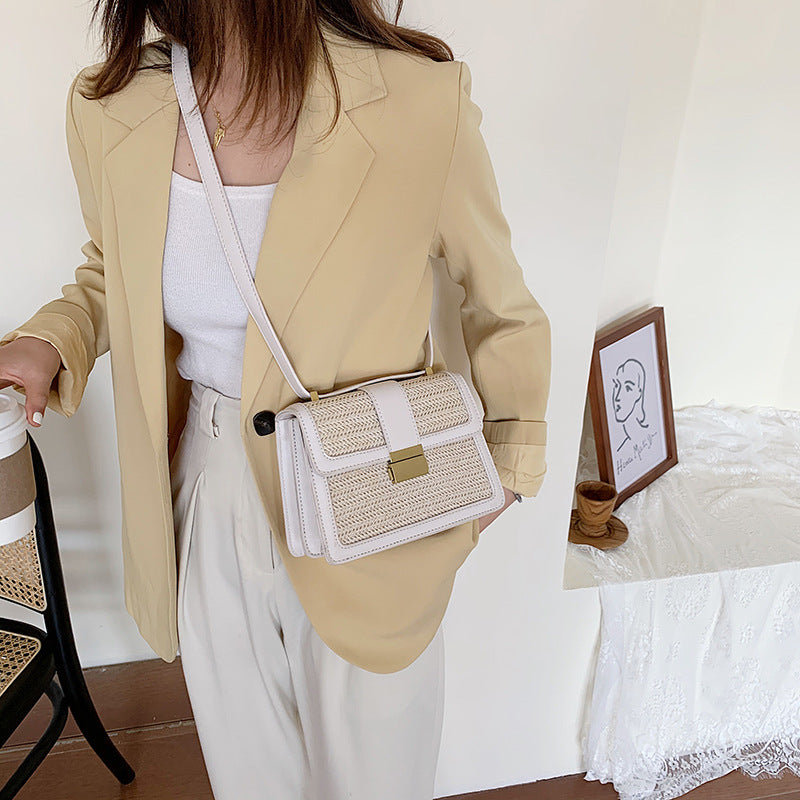 Crossbody woven bag