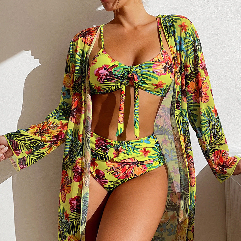 Swimwear Long Sleeved Blouse Three Piece Suit - Lena